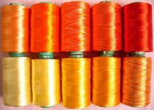 10 SUNRAYS RAYON Hand Machine Emb Thread LOW PRICE GOOD QUALITY 984Y RSP3