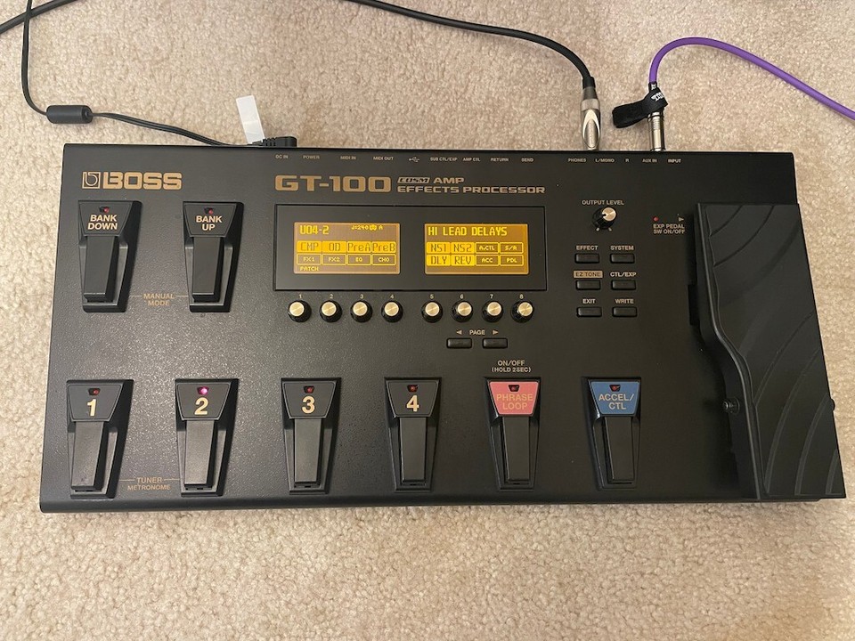 Boss GT100 MultiEffects Guitar Effect Pedal 761294500088 eBay