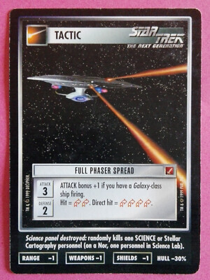Star Trek CCG (Blaze of Glory) Tactic - Full Phaser Spread (common)