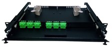 24 Fiber 1RU Rack Mount FDP Patch Only w/ 12 SC/APC Duplex Adapters