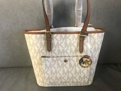 michael kors jet set logo tote