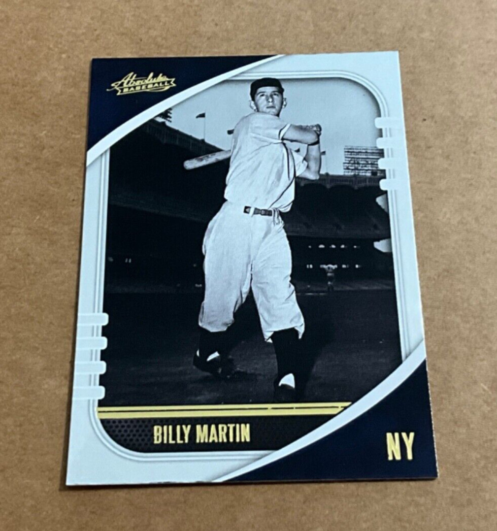 2021 Panini Absolute 39 Billy Martin New York Yankees Baseball Card