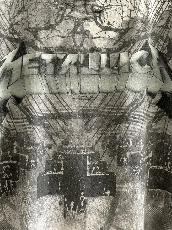 Camiseta De Colección Y2K Metallica Master Of Puppets AOP Estampado Completo Metal Rock Band L Foto 2 de 4