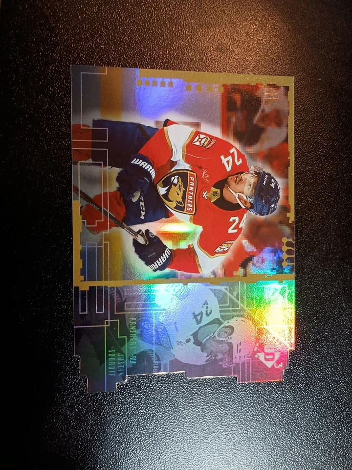 2023-24 Upper Deck Extended Series Justin Soudif  Rookie UD3-21 Panthers - Image 3 of 4