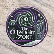Twilight Zone Television Patch - Sci-Fi Horror Show Retro 60s 70s 80s Style