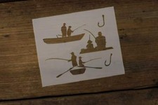L1271F Fishing Trip Mylar Stencil Airbrush Reusable Durable Paint  