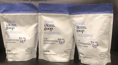 3-good.clean.goop wellness The Skinspirations  Vegan Chews Orange-Nectarine90ct 