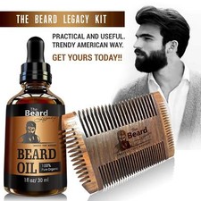 The Beard Legacy Kit- Beard Oil - Beard Comb - Beard Growth Kit