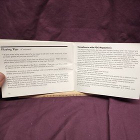 NES Nintendo pipe dream Manual only no game