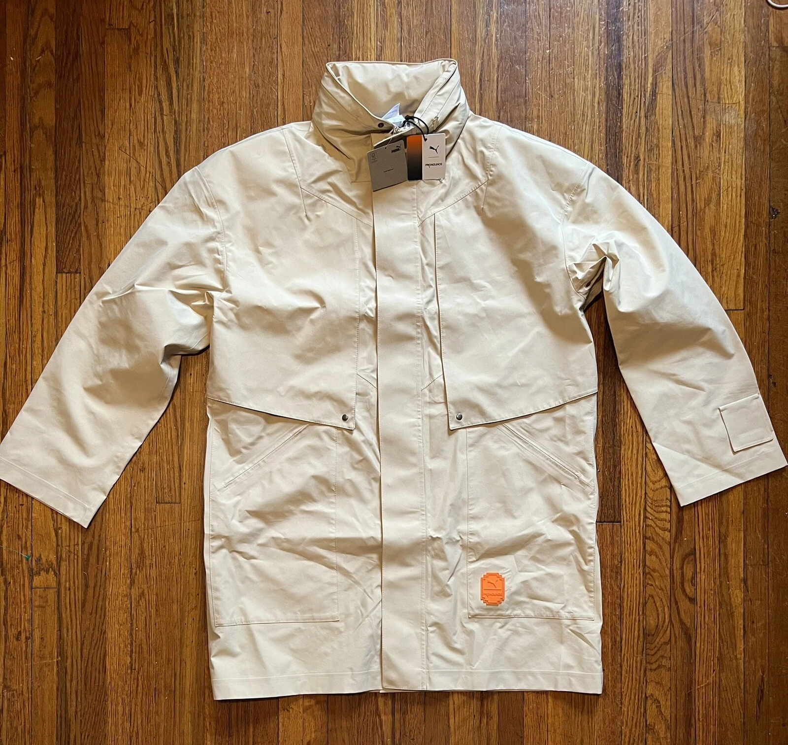 Men PUMA x PRONOUNCE PEBBLE Zip-up Jacket Hidden Hood $500 532140 20 Sz Medium