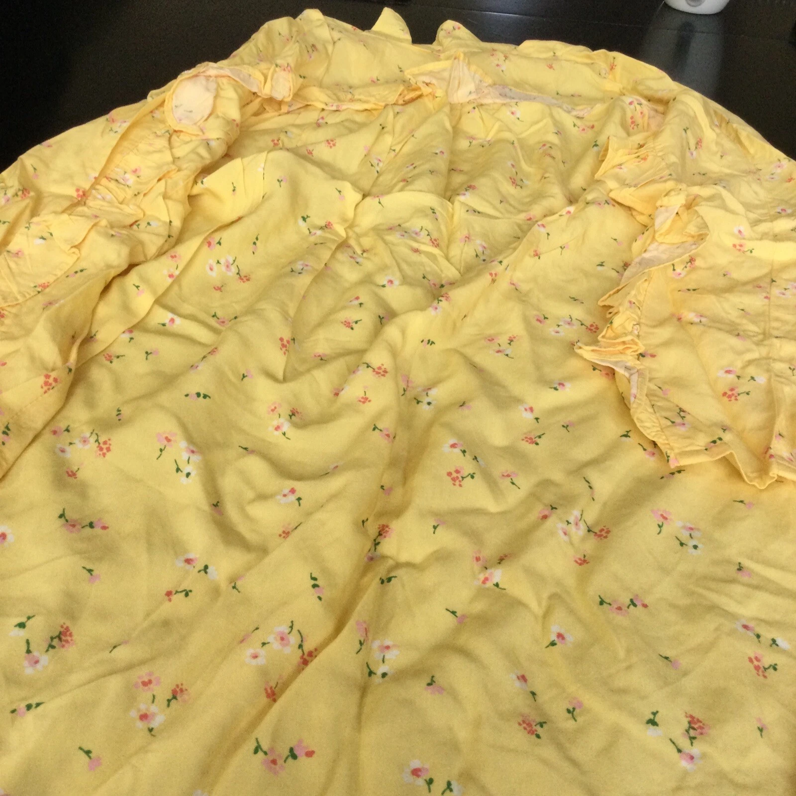 gap yellow flower girls long sleeve Viscose dress $44.95