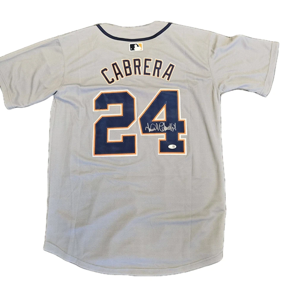 Miguel Cabrera Autographed Nike Gray Detroit Tigers Jersey JSA WITNESS COA - Image 3 of 3