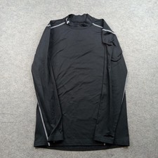 Under Armour Shirt Mens Small Black ColdGear Fitted Long Sleeve Base Layer