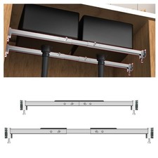 Qualward Undermount Sink Brackets,Adjustable Brushed Nickel