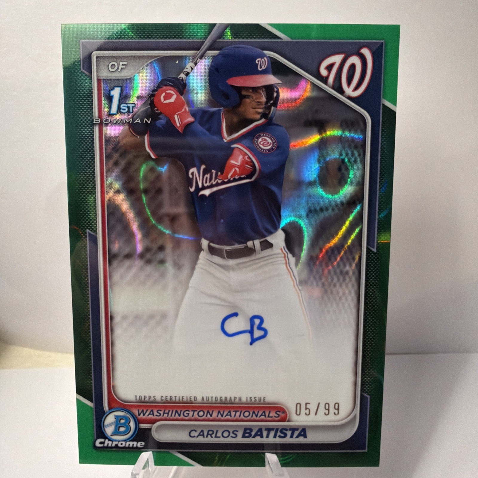2024 Bowman Chrome -Prospect Auto 1st Carlos Batista #CPA-CB Green Refractor /99