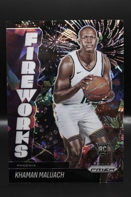 Panini Prizm 2025-26 Khaman Maluach Phoenix Suns Fireworks Rookie /199