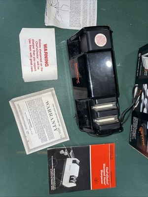 Chefs Choice Knife Sharpener Diamond Hone Professional Model 110 Black Tested