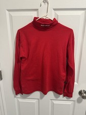 Ladies Med Ski-Doo Turtle Neck Vtg Red Logo Embroidered Rare