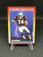 1990 Score Football Bo Jackson Ground Force #330 Raiders