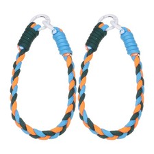 Cell Strap 2pcs Braided Nylon Grey/Blue/Orange