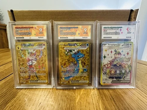 Pokemon Terapagos ex Ultra-Premium Collection  Promo Set SVP163-165 ACE 9 Mint