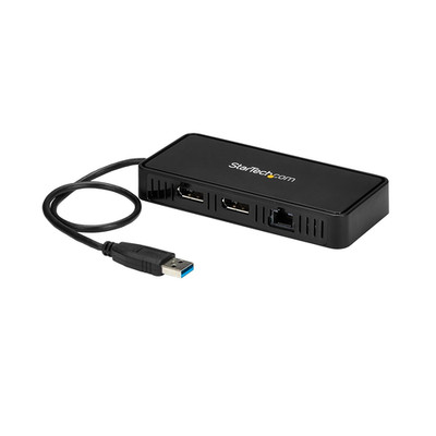 .Com USB 3.0 Mini Dock - Dual Monitor USB-A Docking Station with Displayport 4K