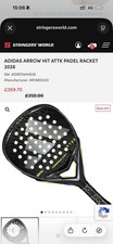 Adidas Arrow Hit ATTK Padel Racket 2026 355g – Brand New + Bag & Accessories