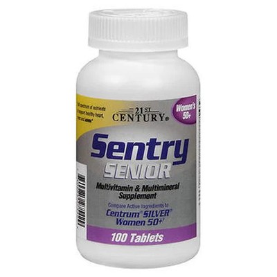 Sentry Senior Multivitamin & Multimineral Supplement Women's 50+  100 Tabs