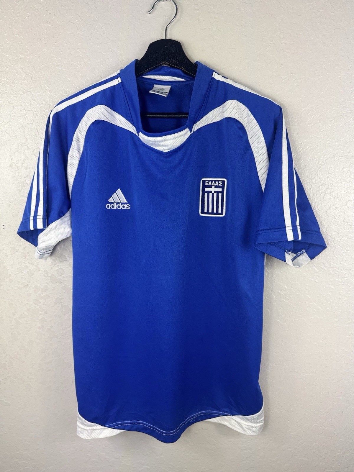 Vintage Adidas Greece Jersey Blue Home Jersey 2004 Men’s Size M