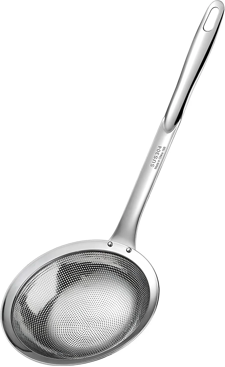 Skimmer Spoon, Fine Mesh Strainer Stainless Steel, Oil Separator for Frying and
Opens in a new windo