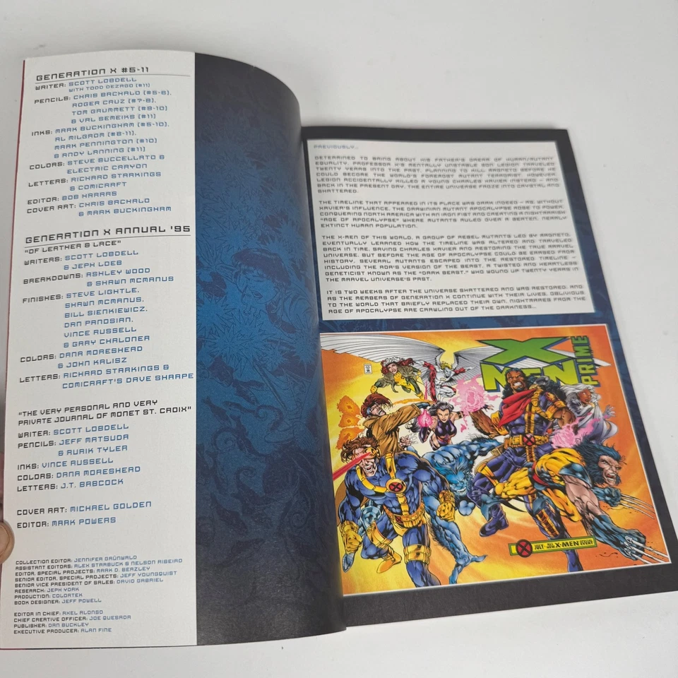 Marvel Generation X 经典卷 1 Trade平装2013年首次印刷 — 第 4/4 张图片