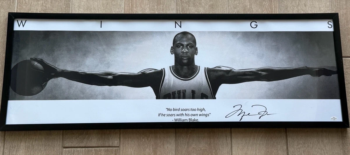 Michael Jordan Wings Poster Indiana Vintage Sports Posters for