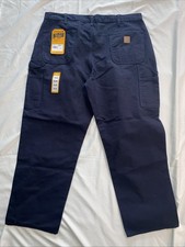 Men's Carhartt BN0011-M Loose Fit Washed Duck Utility Pants BLACK NWT 42x30cargo