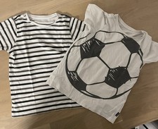 2 Shirts Jungen 128/134 Jako-O Fußball Streifen T-Shirt Set
