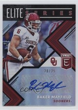 2018 Panini Elite Draft Picks Series Signatures 20/25 Baker Mayfield #8 Auto 0ls