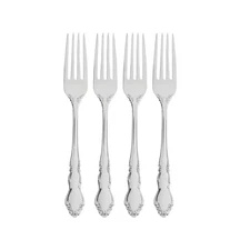 Dover One Silver 18/10-Stainless Steel Dinner Fork Set (Set of 4)