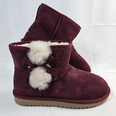 Koolaburra by UGG Victoria Mini Burgundy Boots US Women s Size 8 New