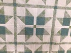 Star Quilt Top, White, Lite Blue, Lite Green & Aqua New Cotton 62.75 X 62.75  — photo 6