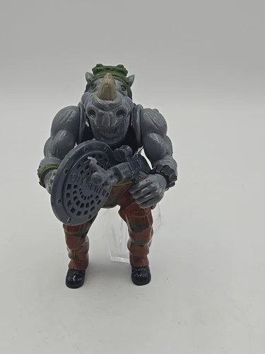 Vintage 1988 Playmates TMNT Hard Head Rocksteady Teenage Mutant Ninja Turtles