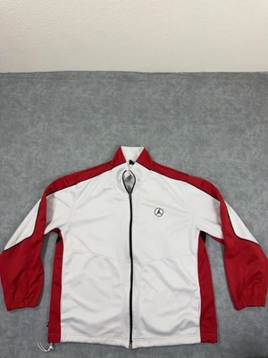 Vintage Jordan Dri-FIT Track Jacket Mens XL White Red Full Zip Athletic - Image 1 of 4
