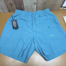 AFTCO NWT Fishing Shorts Men's 40 Latigo Bay 100% Nylon Outdoor Angler Gear