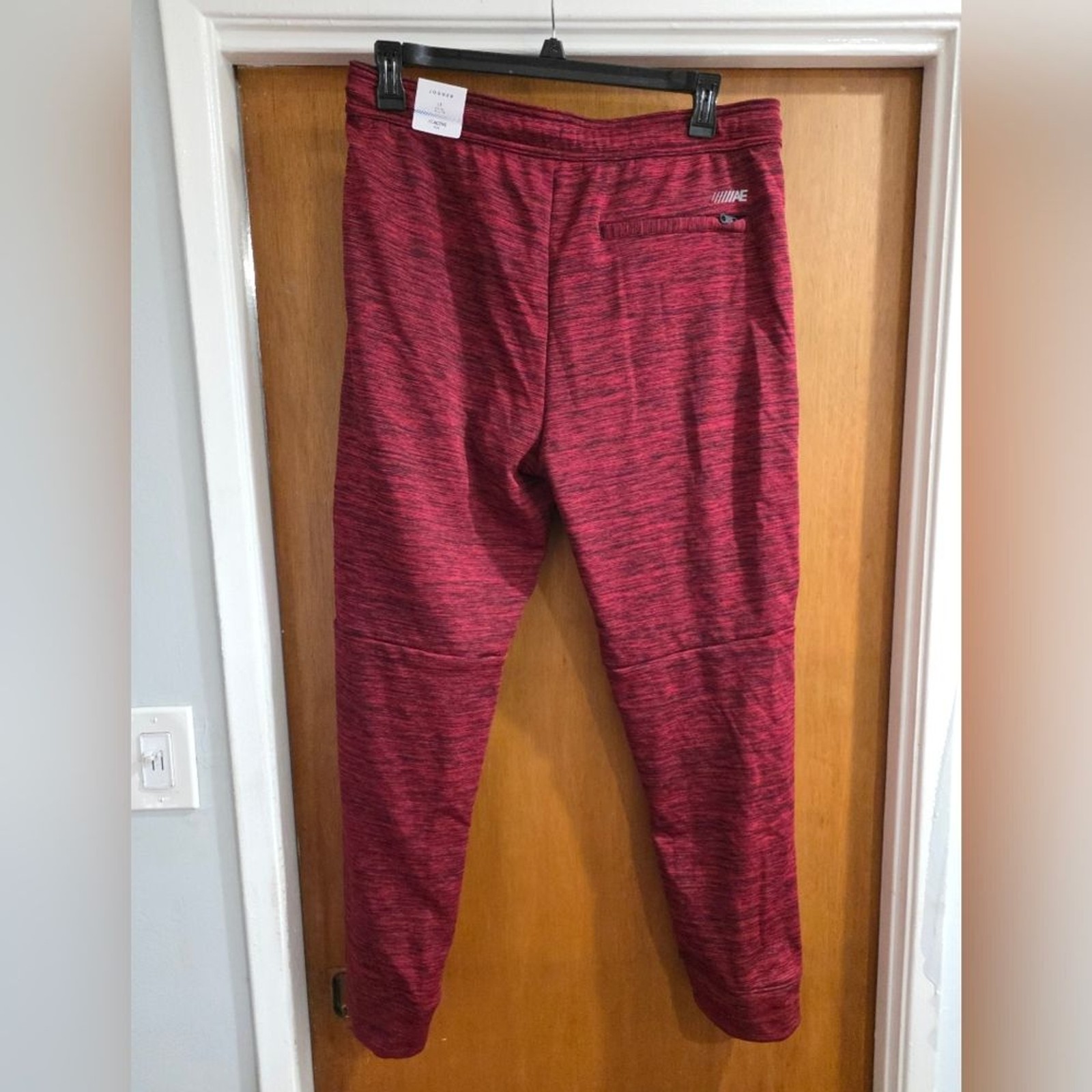 Rare! American Eagle Sweatpants joggers Men's Flex Active Joggers large Tall red image 4