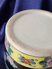 VINTAGE ORIENTAL FAMILLE NOIR STYLE HAND PAINTING LARGE VASE — photo 7