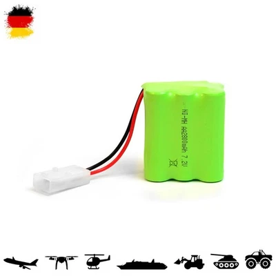 NJOYN Akku mit Tamiya 2800mAh 7.2V für RC Panzer, Boot, Fahrzeug, Bagger, Ersatzakku