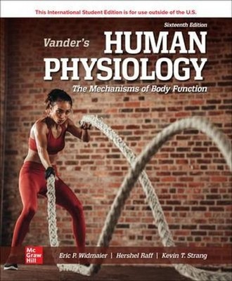 Vander's Human Physiology ISE 16th Edition by Eric Widmaier Paperback Book