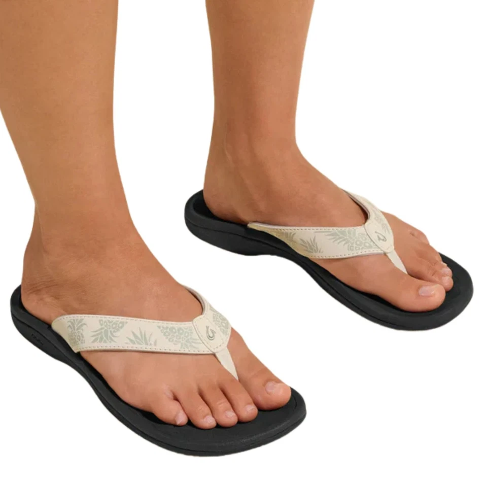 Женские шлепанцы Olukai 'Ohana, ярко-белые/Hua, W8 - Изображение 4 из 4