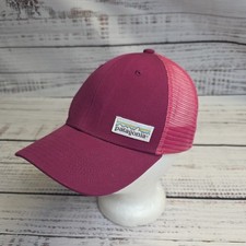 Patagonia Youth Mesh Hat SnapBack Classic Logo Trucker Pink One Size All 66032