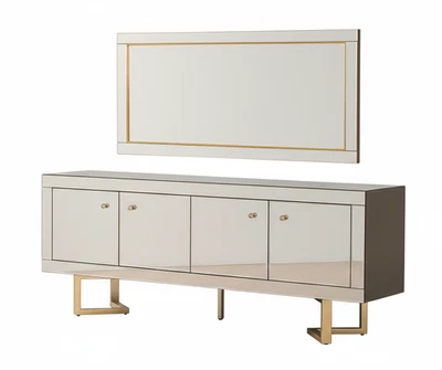 Modernes Sideboard mit Spiegel – elegant und funktional gestaltet - Bild 1 von 3