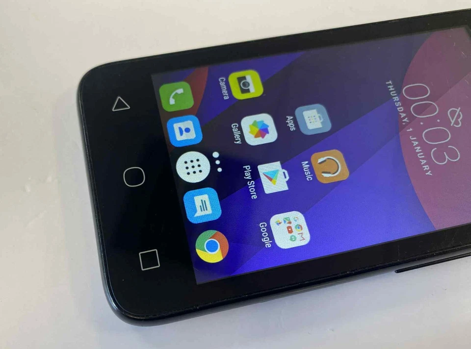 Alcatel Pixi 4 (4) 4034X - Smartphone (Unlocked) Android 6 Compact Mobile Black - Image 4 of 4