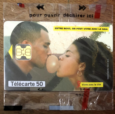 LIVING WITH AIDS TELECARD REF PHONECOTE F932 CARD PHONE CARD CARD CARTA